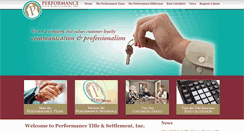 Desktop Screenshot of performancetitleinc.com